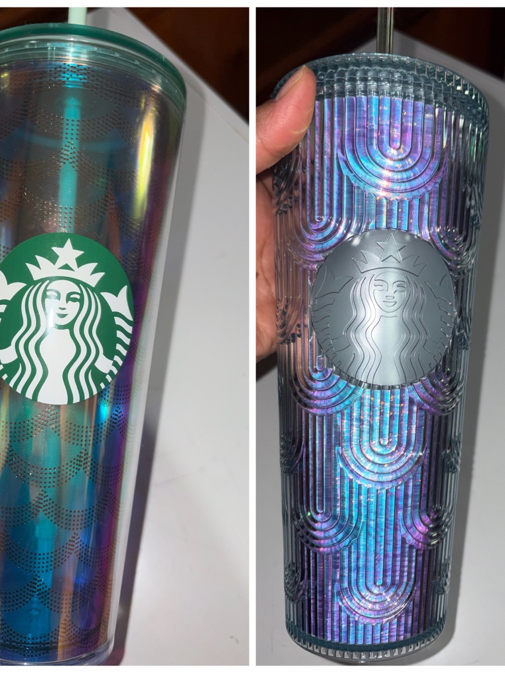 Starbucks Iridescent Tumblers (2)